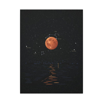 Midnight Eclipse Canvas