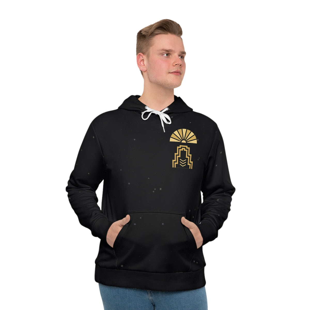 Gilded Age all-over print hoodie, view 4