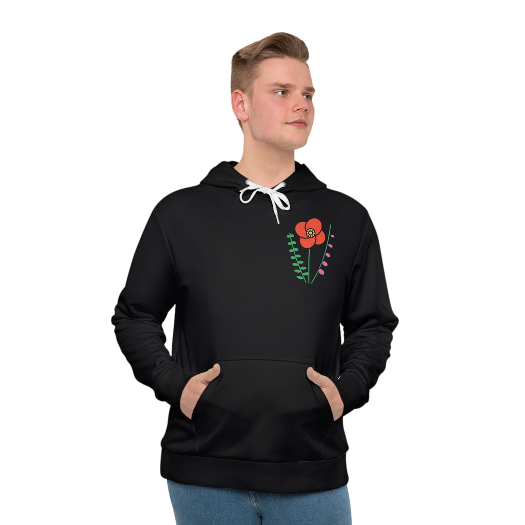 Botanical Nocturne all-over print hoodie, view 4