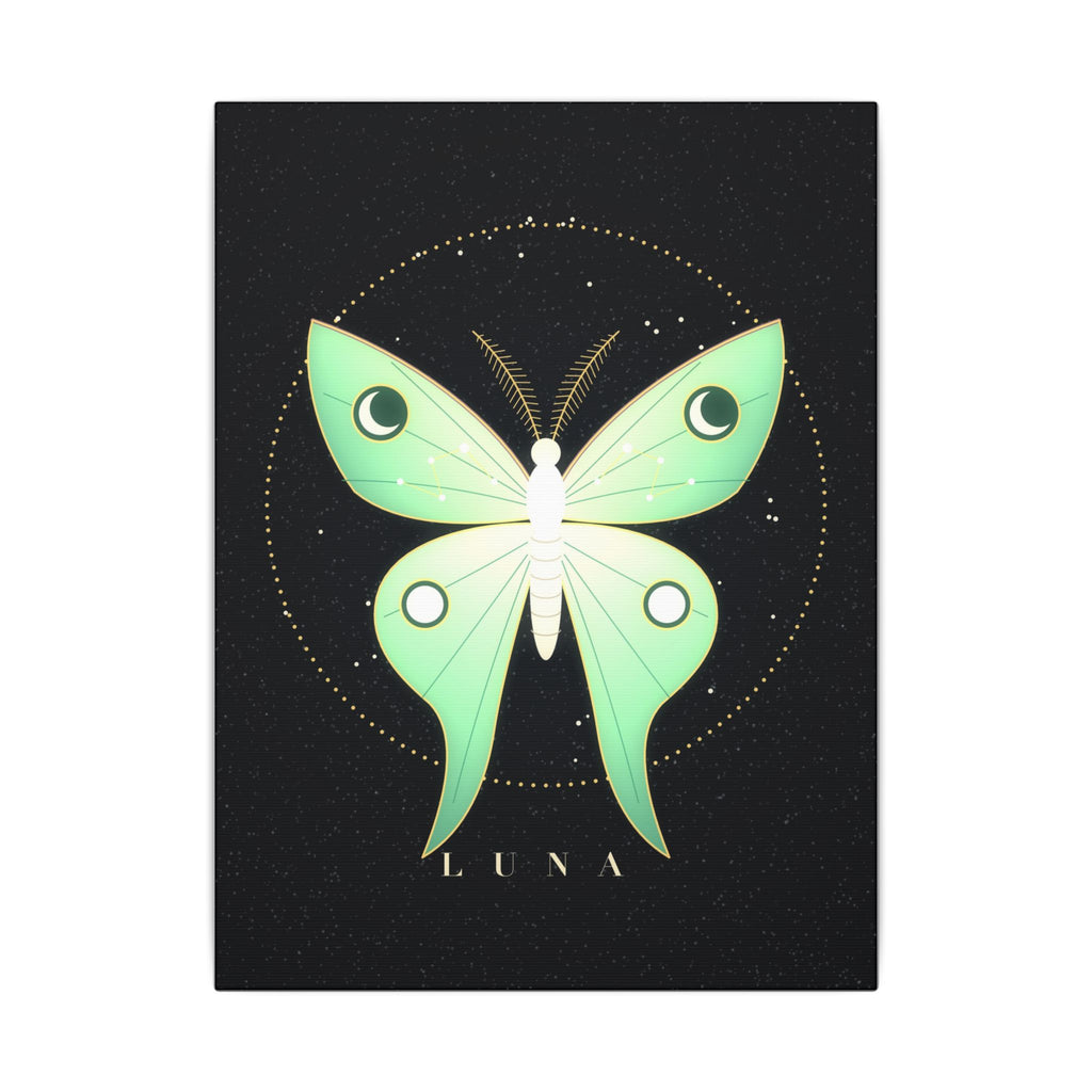 Luna Moth gallery canvas print, view 2