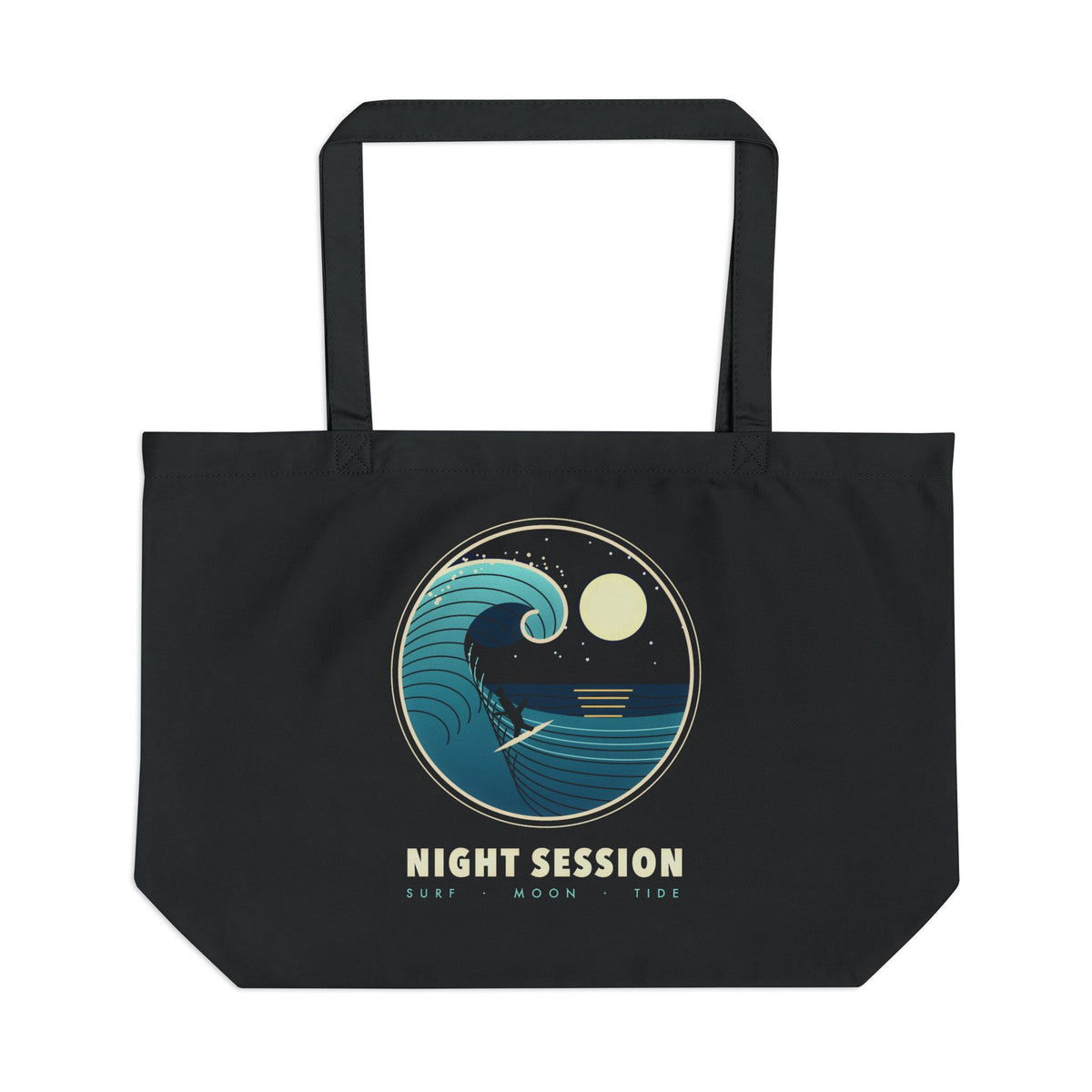 Night Session organic cotton tote bag, view 1