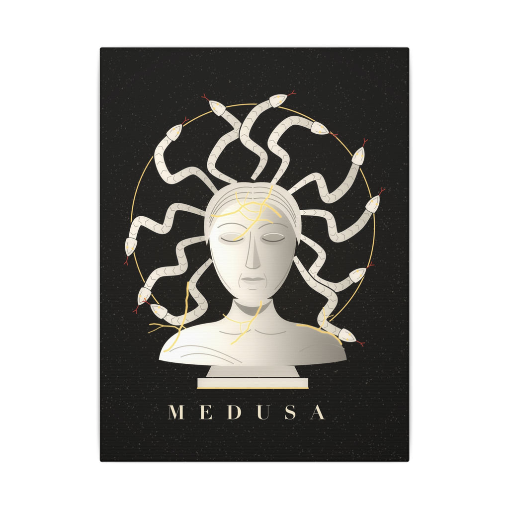 Kintsugi Medusa gallery canvas print, view 2