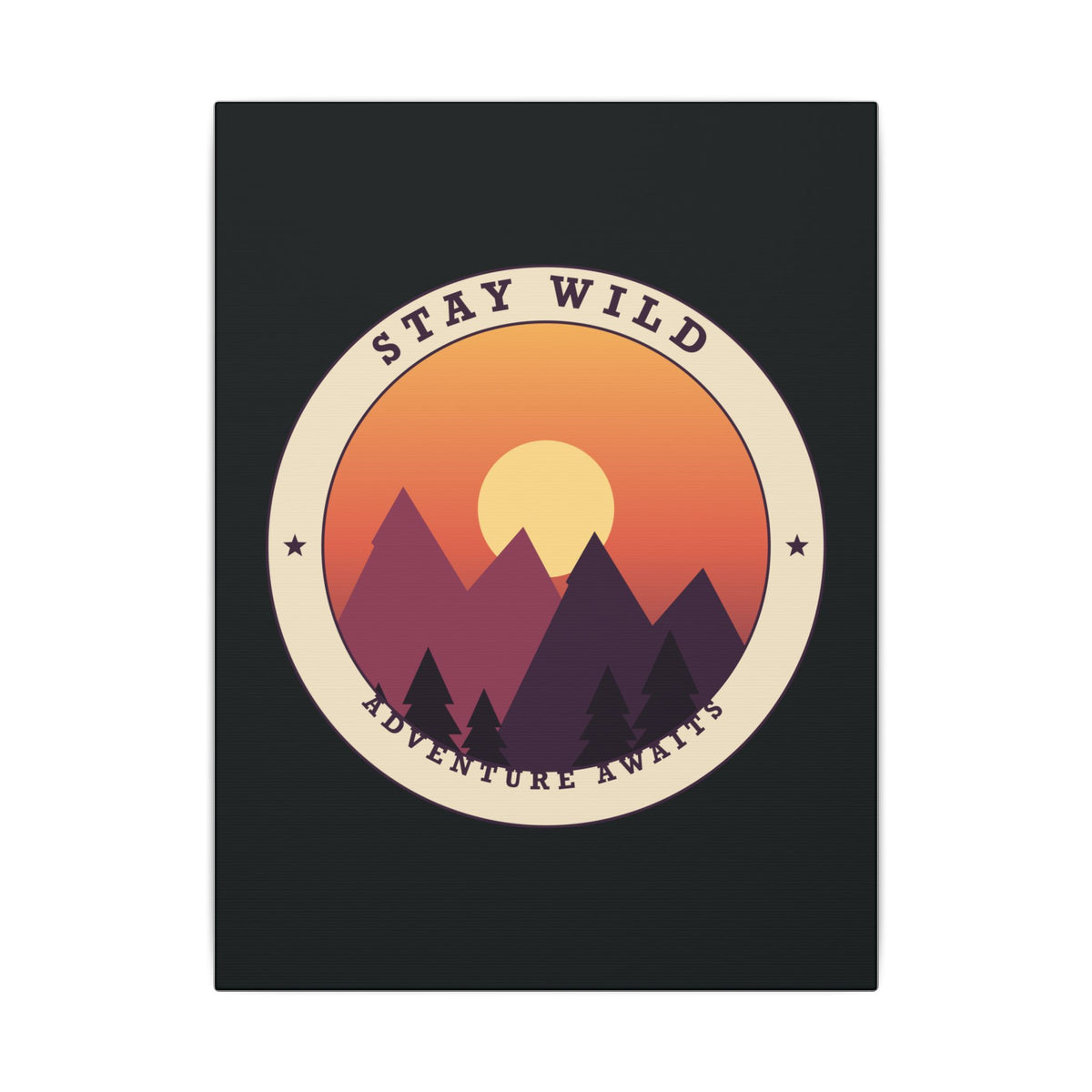 Stay Wild gallery canvas print, view 2