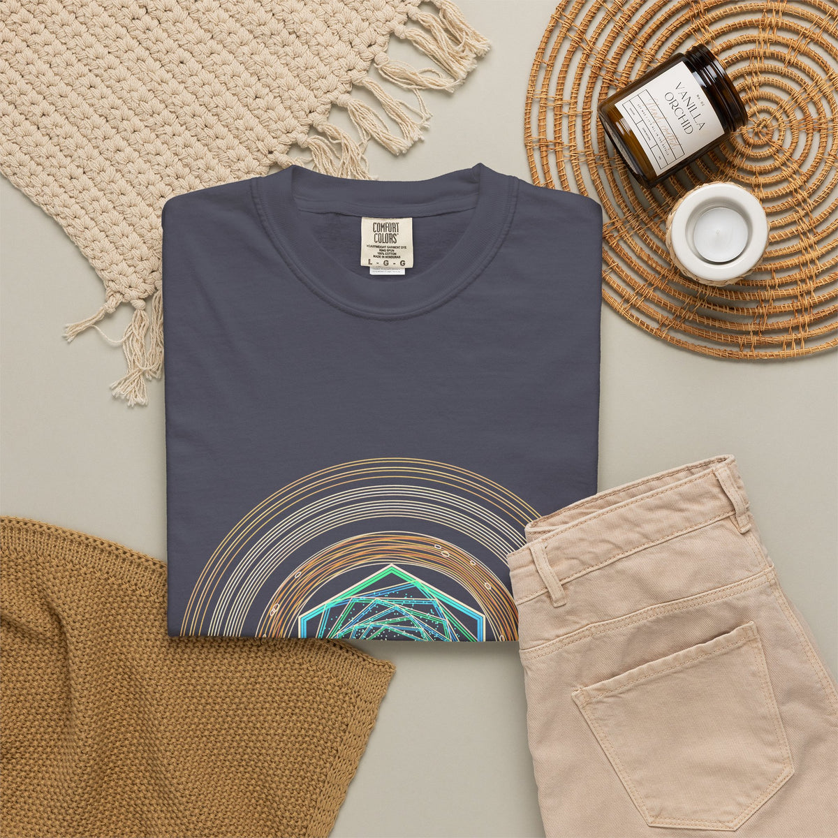 Saturn's Hexagon graphic tee, view 5
