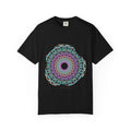 The Mirror Field graphic tee in Black, original art by AuraCanvas
