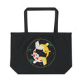 Koi Orbit organic cotton tote bag, view 1