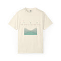 Spring and Neap graphic tee in Ivory, original art by AuraCanvas