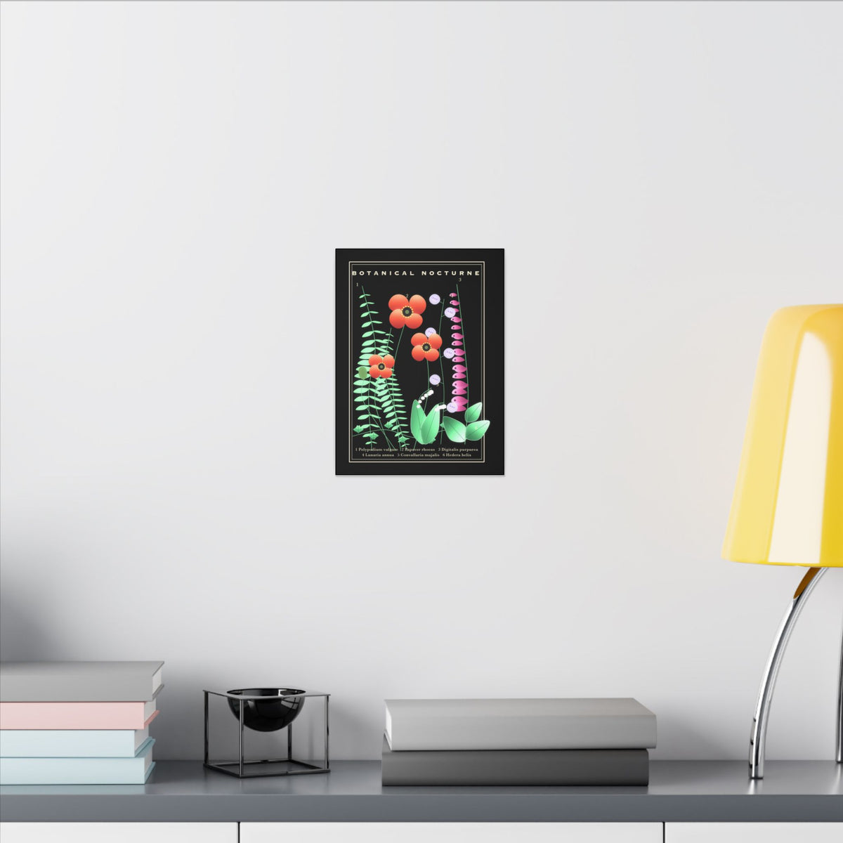 Botanical Nocturne gallery canvas print, view 9