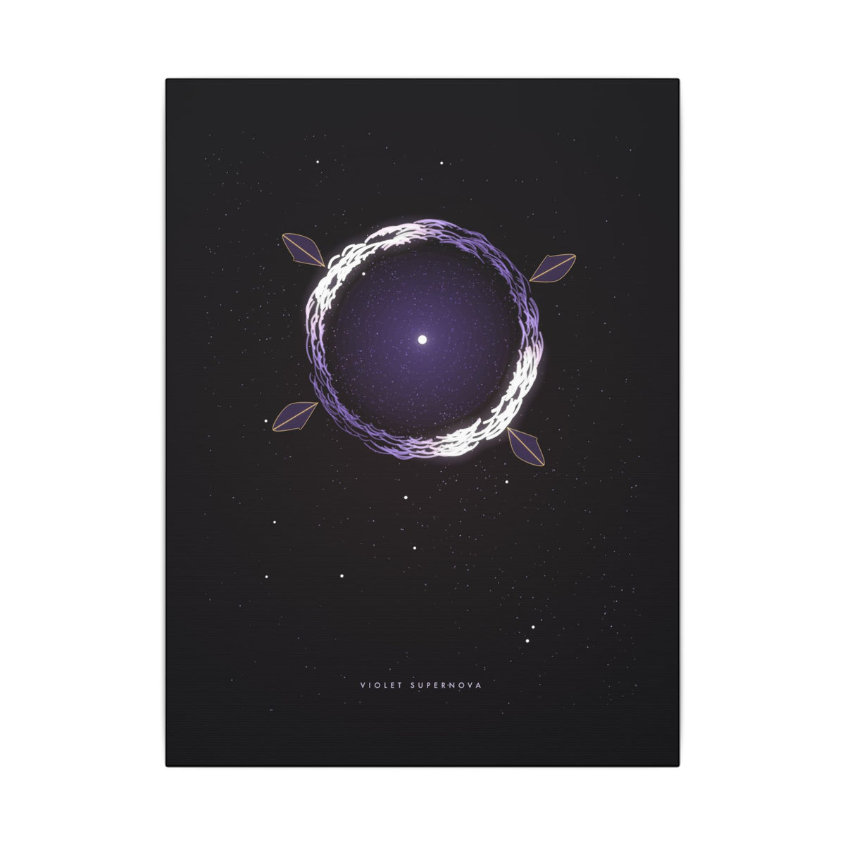 Violet Supernova gallery canvas print, view 3