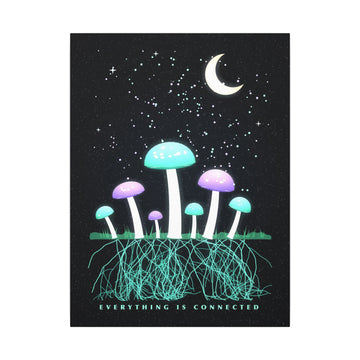 Moonlit Mycelium Canvas