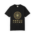 Metatron's Cube graphic tee in Black, original art by AuraCanvas