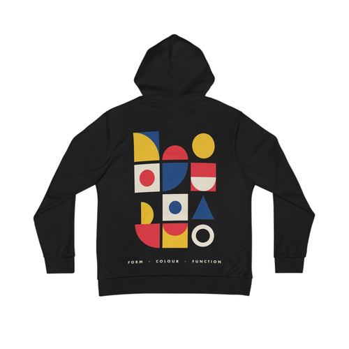 Bauhaus Blocks all-over print hoodie, view 1