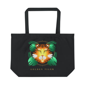 Golden Tiger Tote Bag