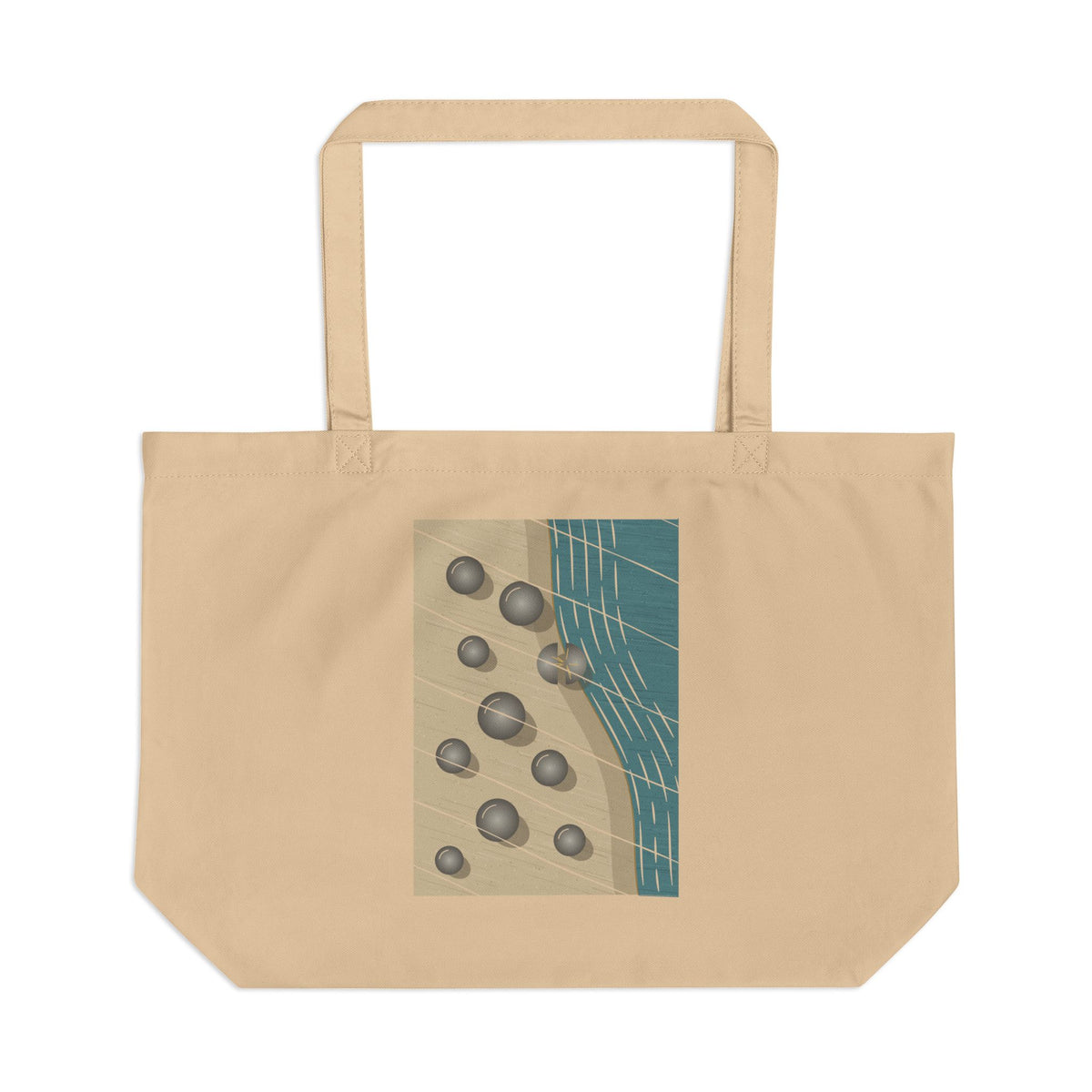 Moeraki Boulders organic cotton tote bag, view 1