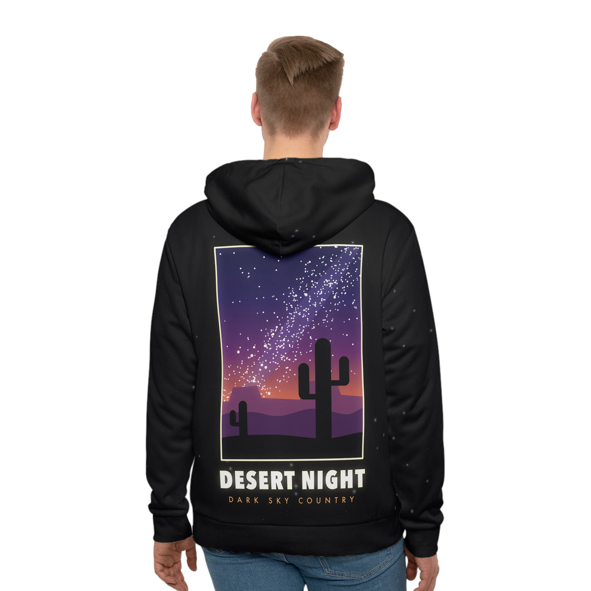 Desert Night all-over print hoodie, view 2