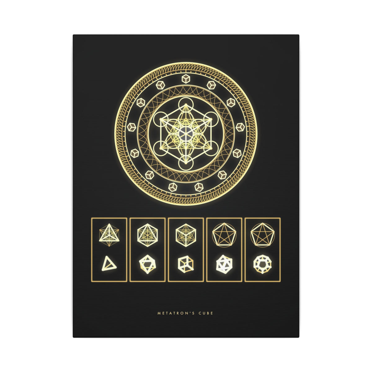 Metatron's Cube gallery canvas print, view 3