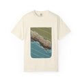 The Giant's Causeway graphic tee in Ivory, original art by AuraCanvas
