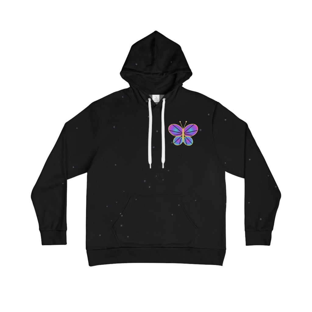 Glass Wings all-over print hoodie, view 3