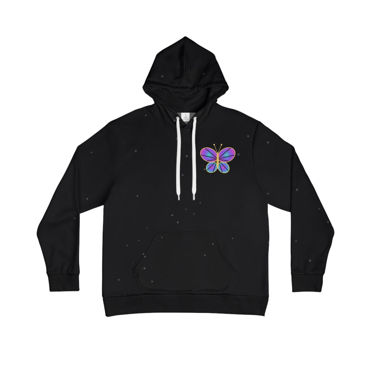 Glass Wings all-over print hoodie, view 3