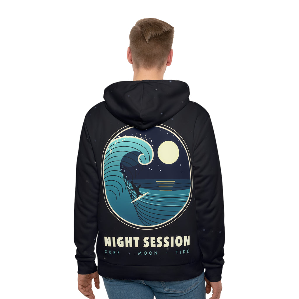 Night Session all-over print hoodie, view 2
