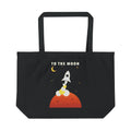 To the Moon organic cotton tote bag, view 1