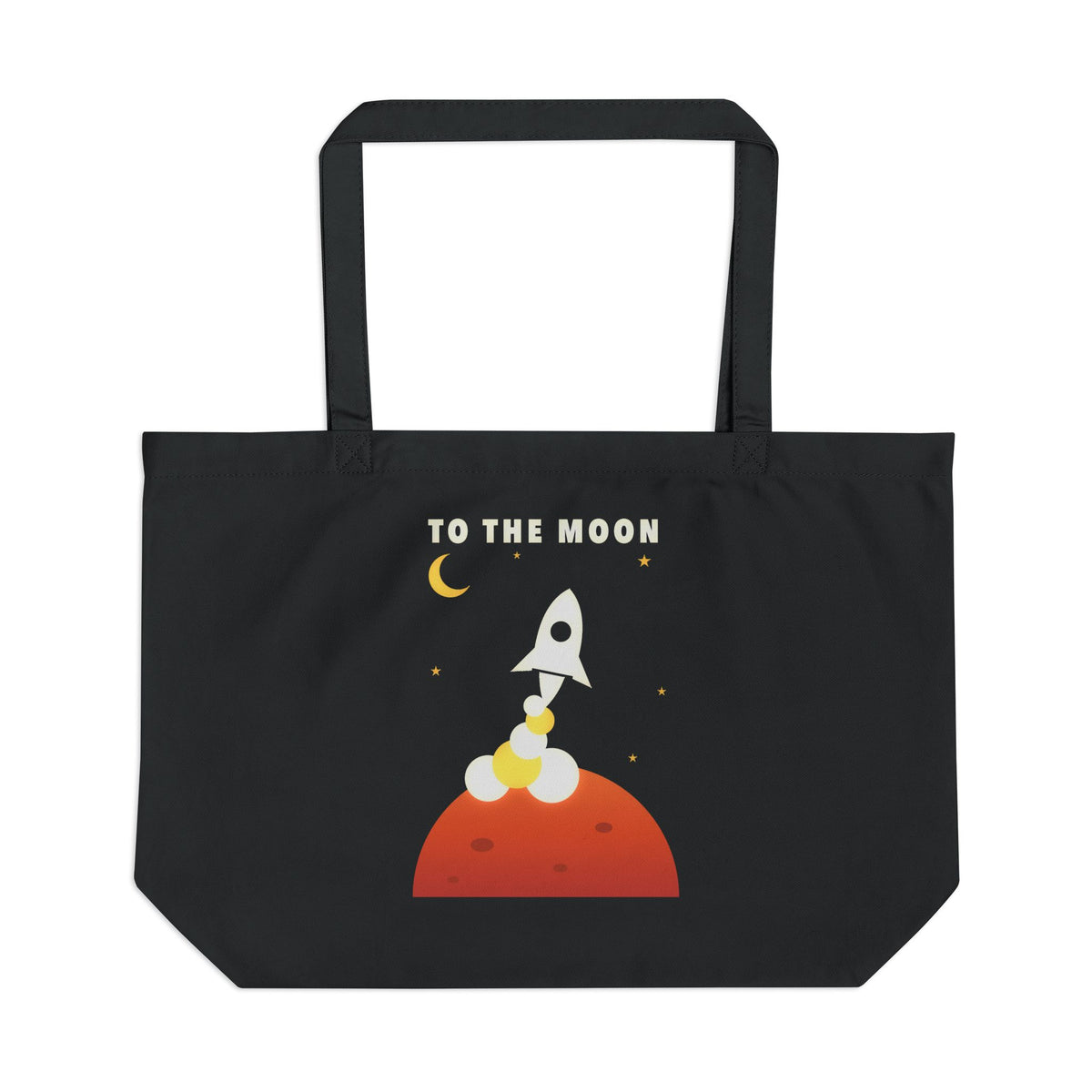 To the Moon organic cotton tote bag, view 1