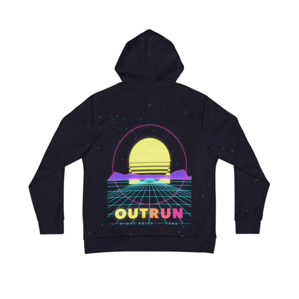 Outrun all-over print hoodie, view 1