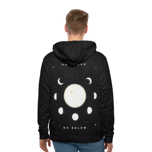 As Above, So Below all-over print hoodie, view 2