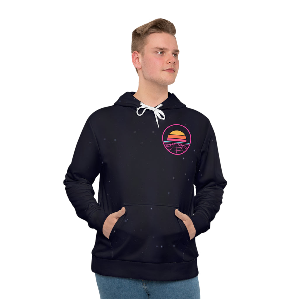 Outrun all-over print hoodie, view 4