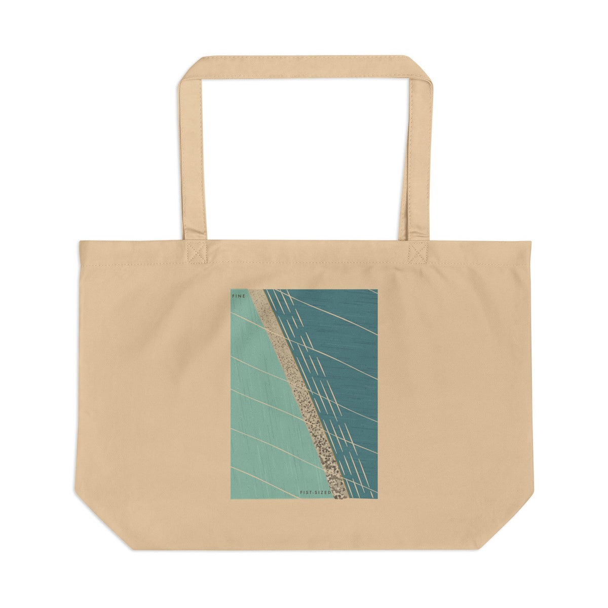 Chesil Beach organic cotton tote bag, view 1