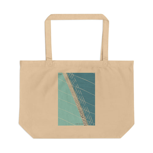 Chesil Beach organic cotton tote bag, view 1