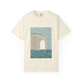 Étretat graphic tee in Ivory, original art by AuraCanvas