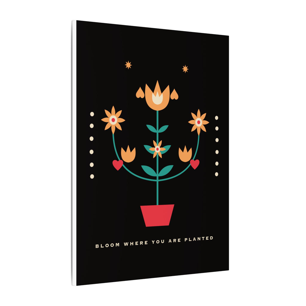 Folk Bloom gallery canvas print, view 4
