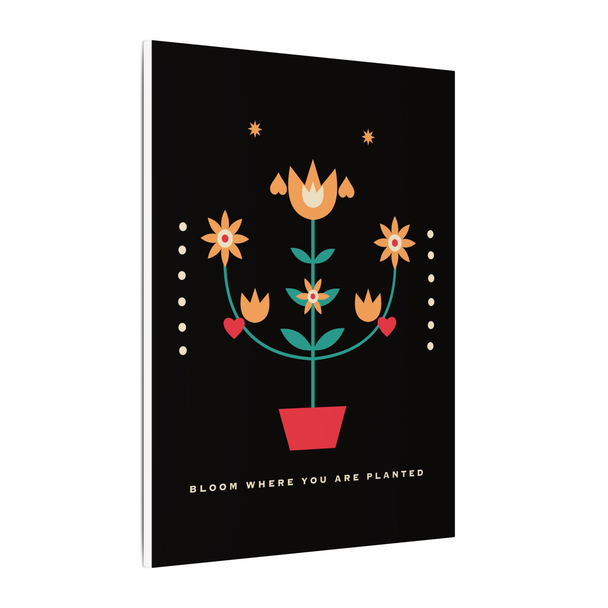 Folk Bloom gallery canvas print, view 4