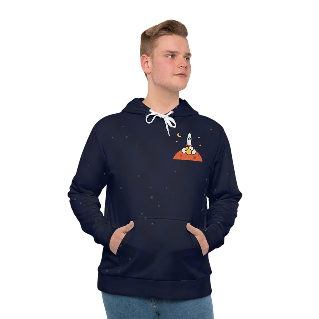 To the Moon all-over print hoodie, view 4