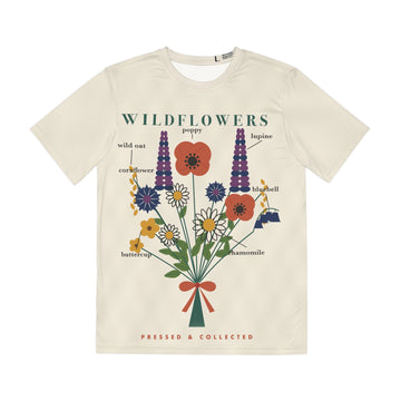 Wildflower Field Guide All-Over Print Tee