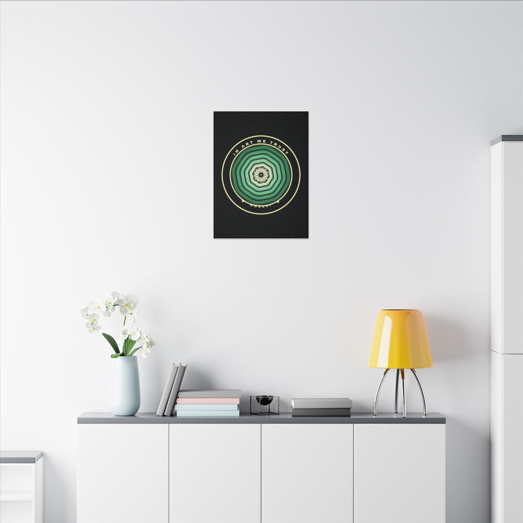 In Art We Trust gallery canvas print, view 6