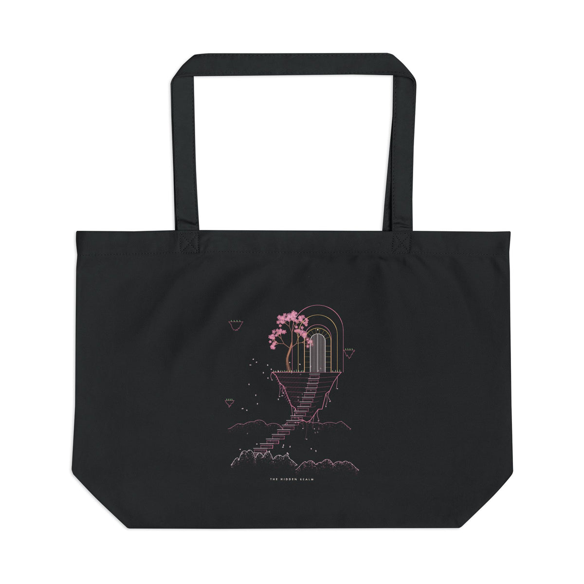 The Hidden Realm organic cotton tote bag, view 1