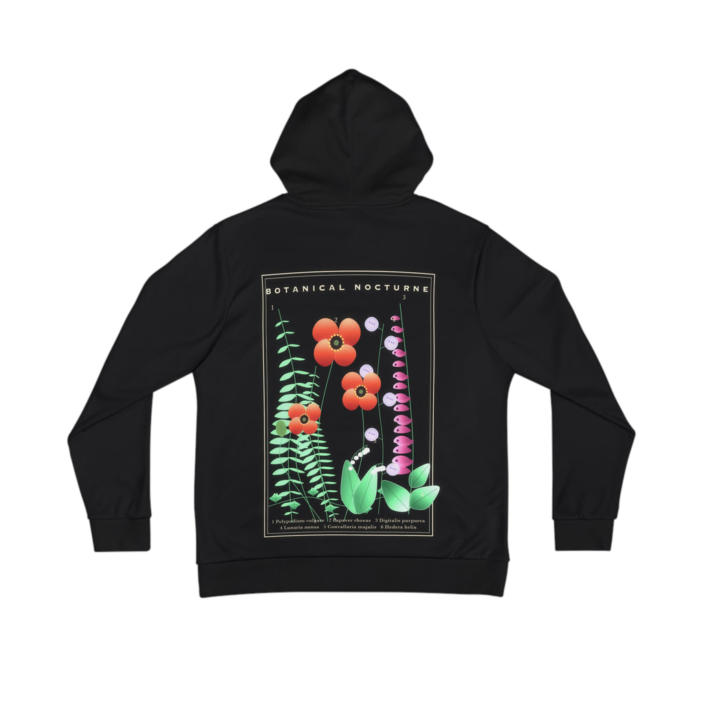 Botanical Nocturne all-over print hoodie, view 1