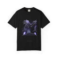 The Dragon's Peak graphic tee in Black, original art by AuraCanvas