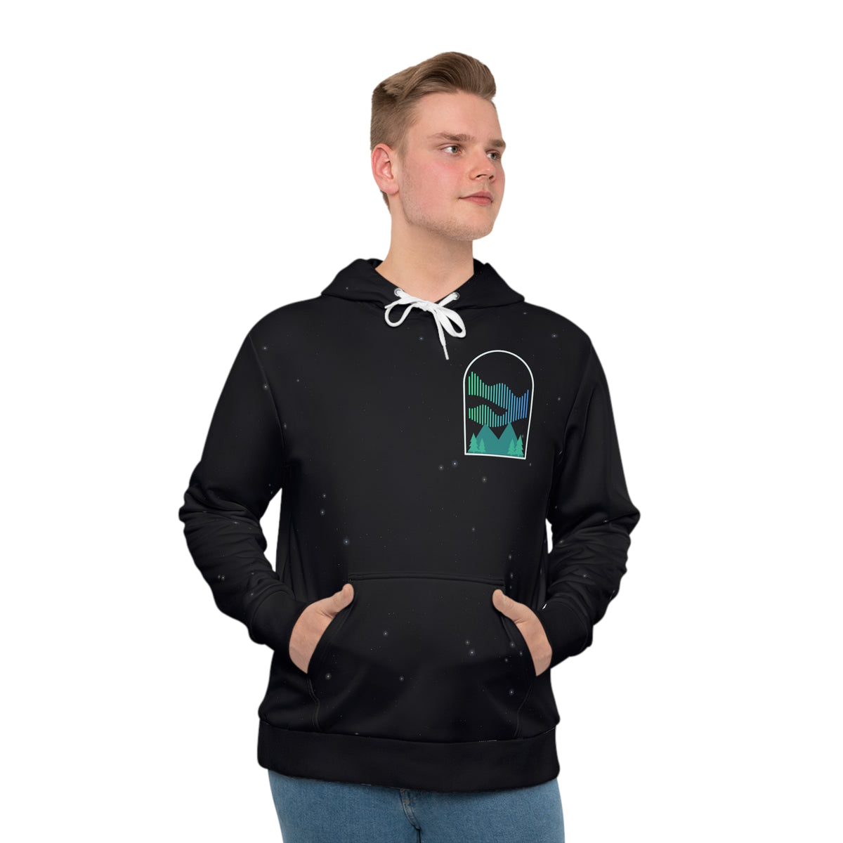Aurora all-over print hoodie, view 4