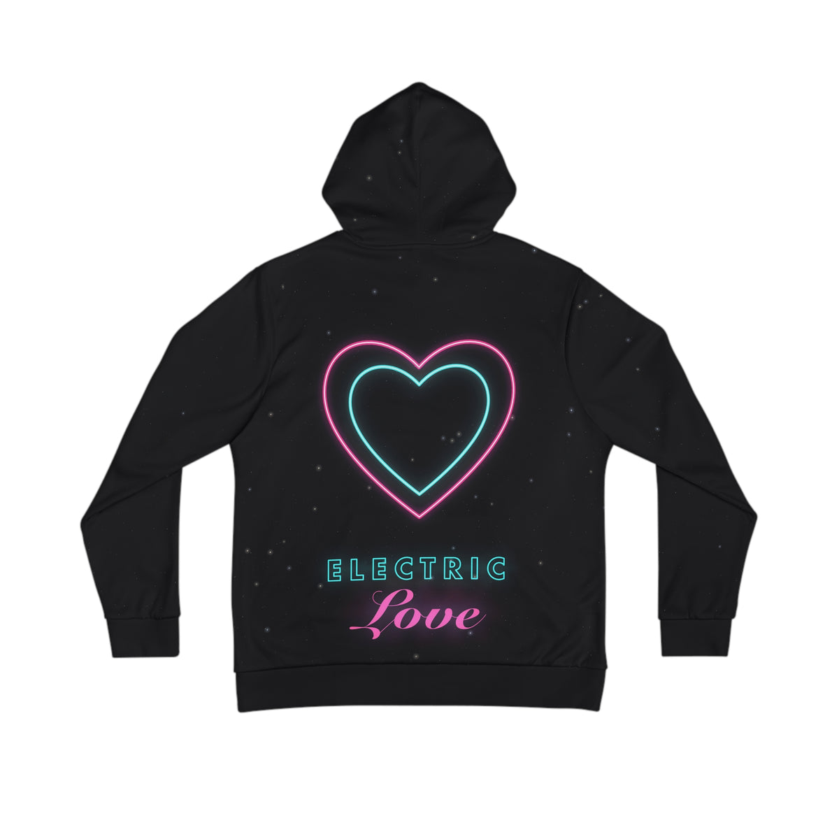 Electric Love all-over print hoodie, view 1