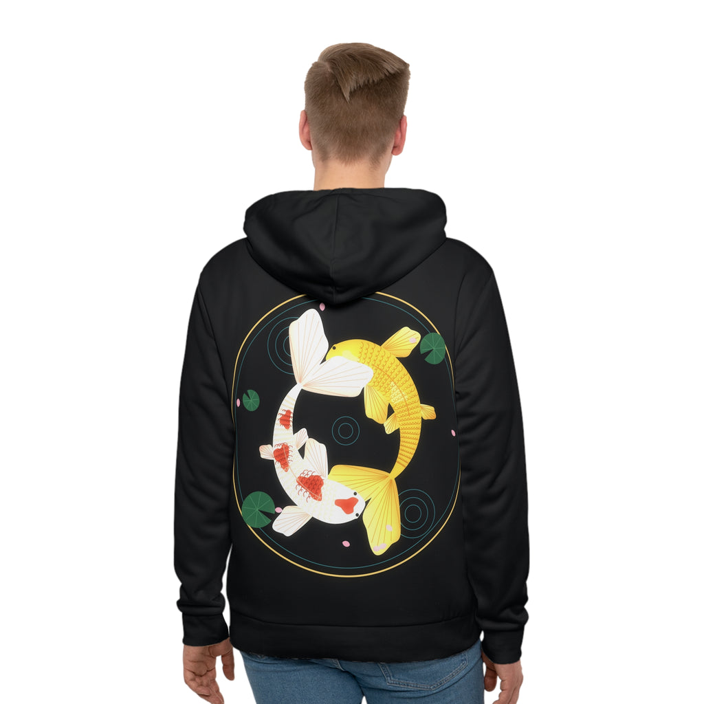 Koi Orbit all-over print hoodie, view 2