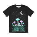 Moonlit Mycelium all-over print tee, view 1