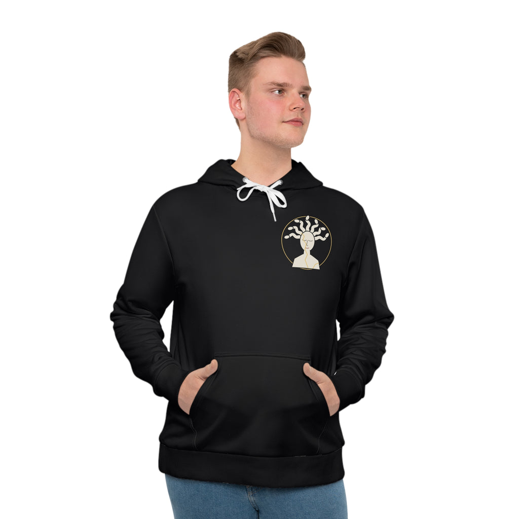 Kintsugi Medusa all-over print hoodie, view 4
