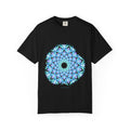 The Morpho graphic tee in Black, original art by AuraCanvas
