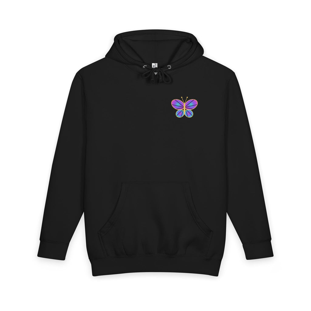 Glass Wings heavyweight hoodie, view 3