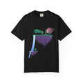 Floating Islands graphic tee in Black, original art by AuraCanvas