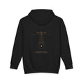 Retrograde Mars heavyweight hoodie in Black, original art by AuraCanvas