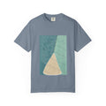 Grenen graphic tee in Blue Jean, original art by AuraCanvas
